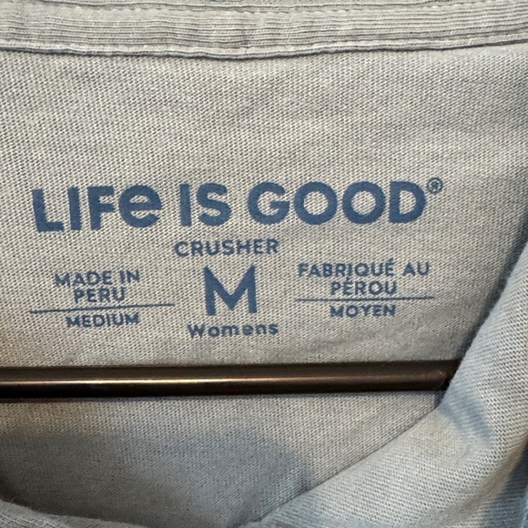 Life Is Good Slate Blue/Gray/Green Hooded Long-Sleeve Pullover - Picture 2 of 14